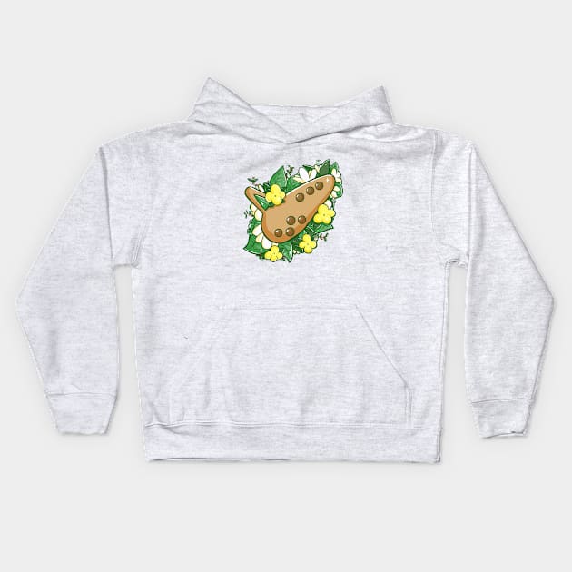 Fairy Ocarina Kids Hoodie by ellenent